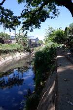 Butuanon River with industrial building in the background
