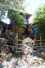Shacks next to the River 
