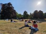 Dor gras in het Kronenburgerpark (Foto: indebuurt Nijmegen)