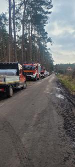 Emergency response vehicles fire brigade and DLRG Am Grünen Revier