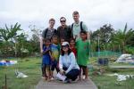 Photo with local children who live in informal settlement nearby