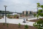 NW Resiliency Park opened in June 2023 (photo by Reena Rose Sibayan | The Jersey Journal)