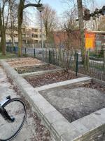 moestuinen aangelegd