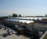 Combination of green roof and solar panels