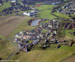 Linburn Pond and surrounding area from the air looking South West 2004