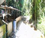 The piggery near by the river