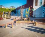 Groen blauw schoolplein 2