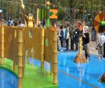 Opening of water playground by elderman van Hooft - credit antal zuurman