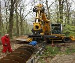Construction of two vertical infiltrationpipes - credit by antal zuurman (2010)