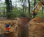 Construction of two vertical infiltrationpipes - credit by antal zuurman (2010)
