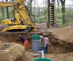 Construction of two vertical infiltrationpipes - credit by antal zuurman (2010)