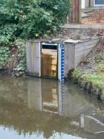 Stuwput op juiste hoogte afgesteld