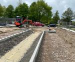 Contouren wadi en parkeerstrook - 2