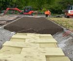 Opbouw wadi met extra waterbuffer