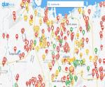 The data that was visualized and informed at Jakarta