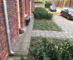 Afgekoppelde regenpijp, molgoot, Kerkstraat Berkel-Enschot01