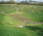 Highway Detention Basin in a roundabout at DEX