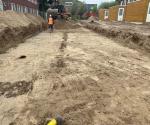 Ontgraving voor Rockflow blokken