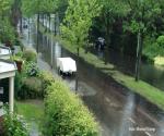 Wateroverlast Annevillelaan, Foto; Marcel Kamp